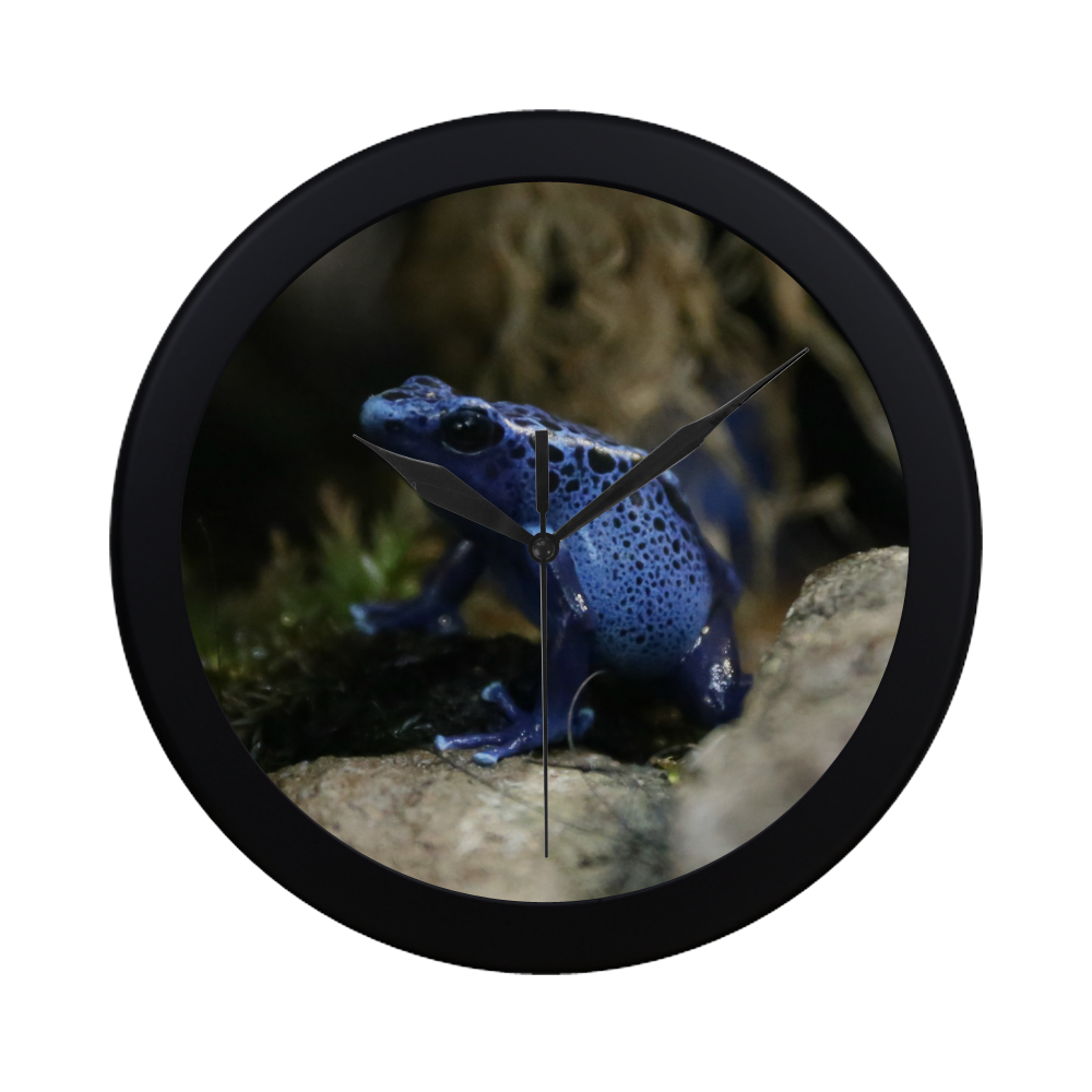 Blue Poison Arrow Frog Circular Plastic Wall clock
