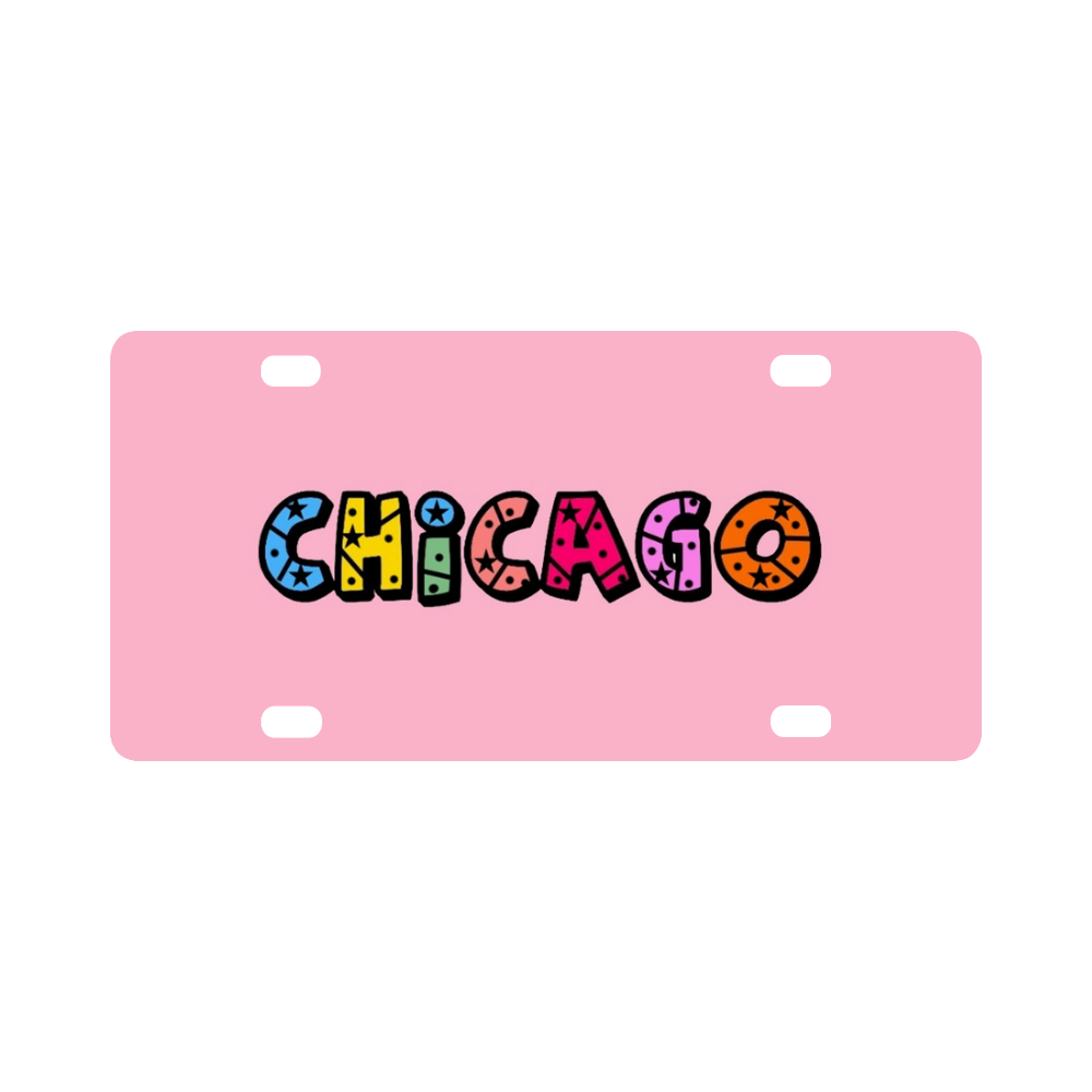 Chicago by Popart Lover Classic License Plate