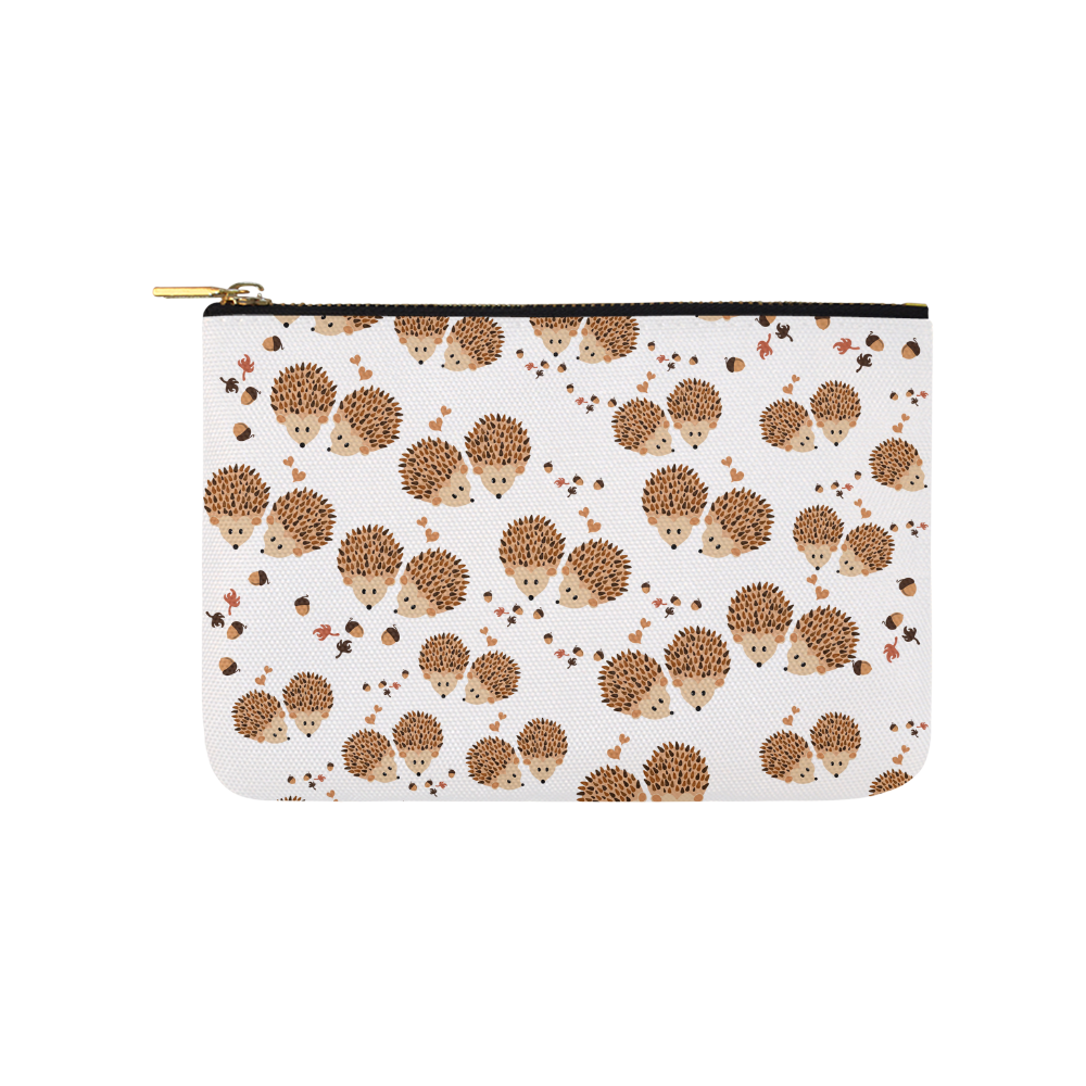 Hedgehogs in autumn Carry-All Pouch 9.5''x6''