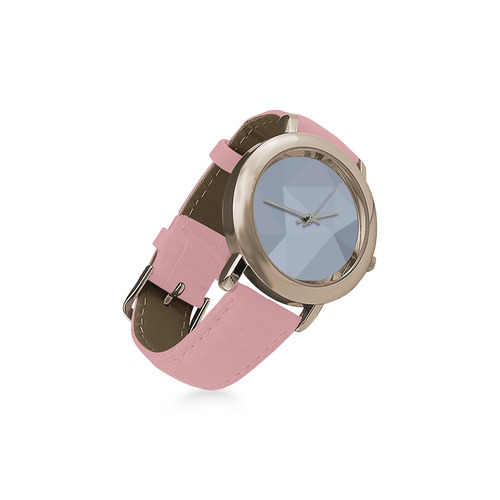 New geometric abstract Lady stylish Watches / Pink edition Women's Rose Gold Leather Strap Watch(Model 201)