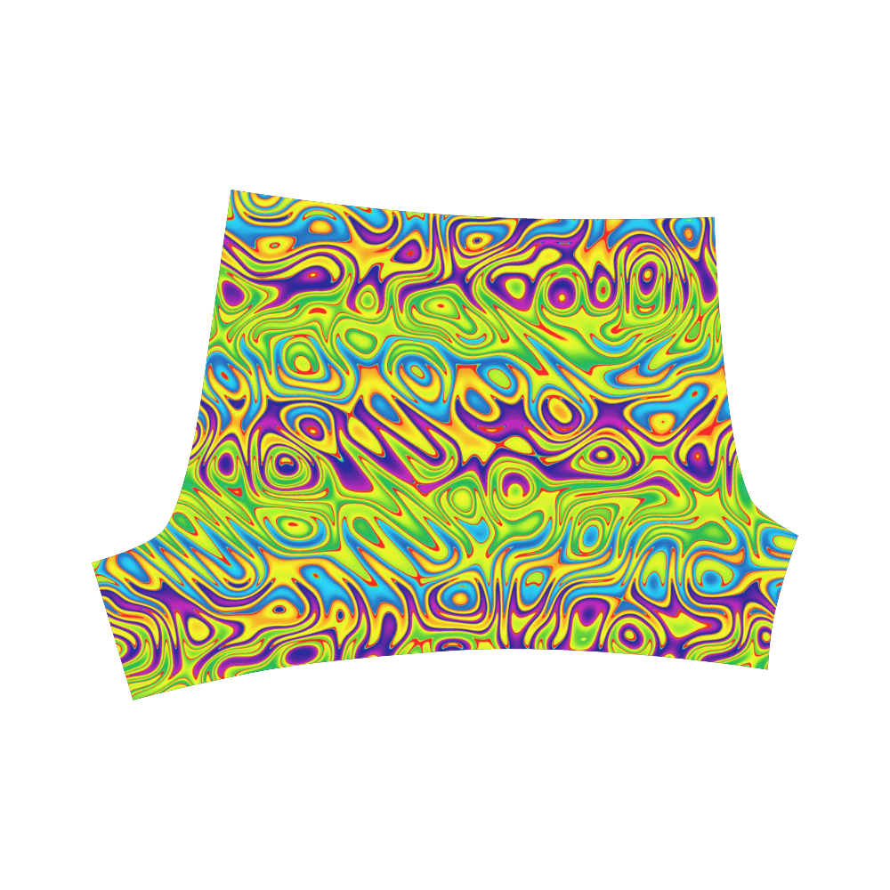 Multicolored Swimming Dots Briseis Skinny Shorts (Model L04)