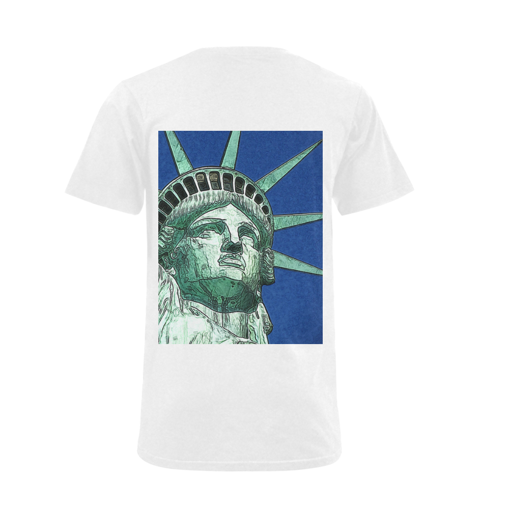 Liberty 20161101 Men's V-Neck T-shirt (USA Size) (Model T10)