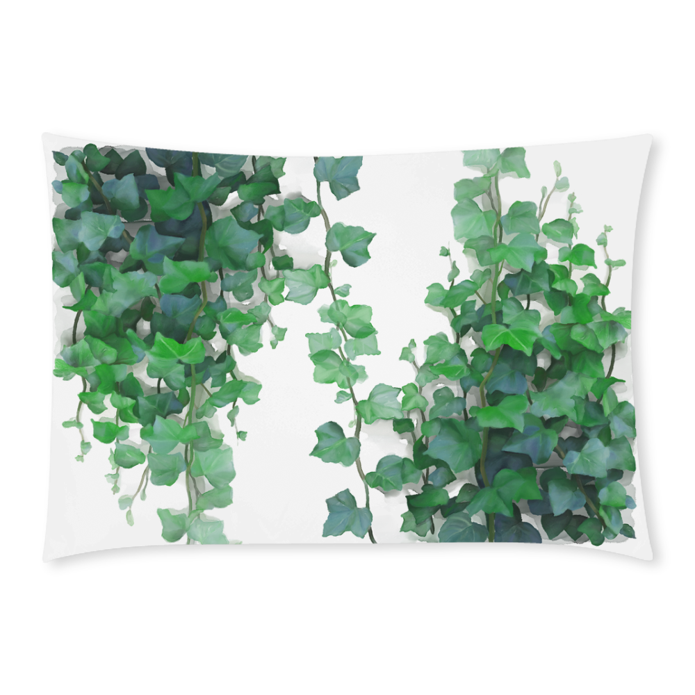 Watercolor Ivy - Vines Custom Rectangle Pillow Case 20x30 (One Side)