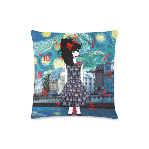 Lolita Whovian in time and space Custom Zippered Pillow Case 16"x16"(Twin Sides)