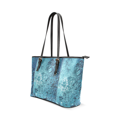 under water 1 Leather Tote Bag/Large (Model 1640)