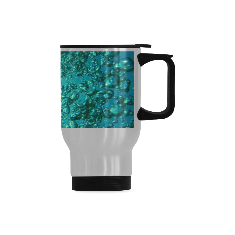 under water 3 Travel Mug (Silver) (14 Oz)