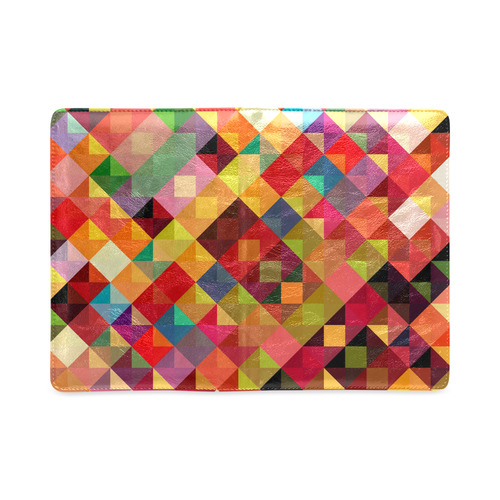 Colorful Red Orange Geometric Abstract Pattern Custom NoteBook A5