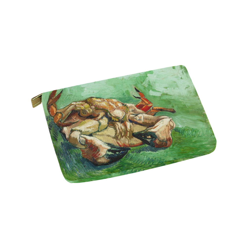 Van Gogh Crab On Its Back Fine Art Carry-All Pouch 9.5''x6''