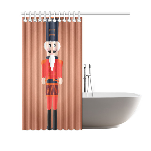 Nutcracker bathroom designers Shower creative Curtain. New in shop! red brown Shower Curtain 69"x70"