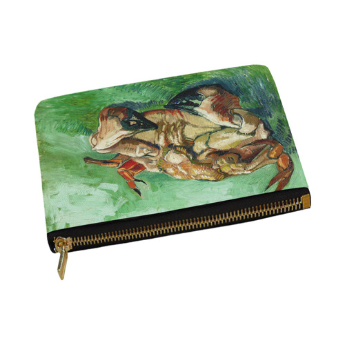 Van Gogh Crab On Its Back Fine Art Carry-All Pouch 12.5''x8.5''