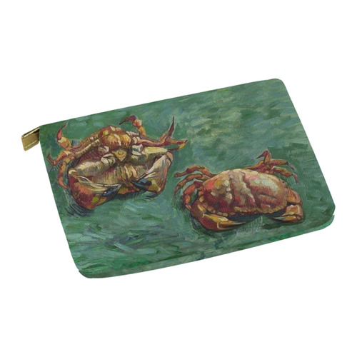 Van Gogh Two Crabs Nature Morte Fine Art Carry-All Pouch 12.5''x8.5''