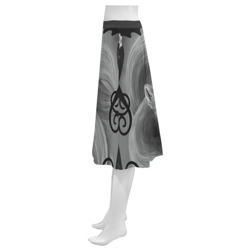 Spirit Fox Mnemosyne Women's Crepe Skirt (Model D16)