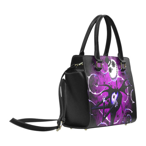 JackSkellington in purple Classic Shoulder Handbag (Model 1653)