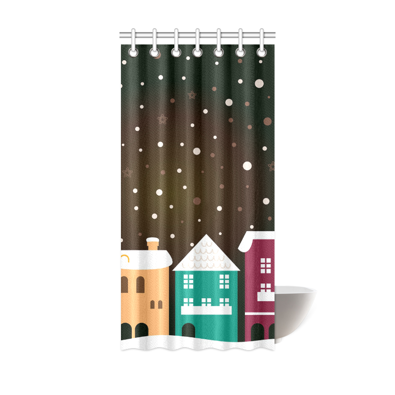 New in shop! Designers bathroom curtain / Old houses Christmas offer Shower Curtain 36"x72"