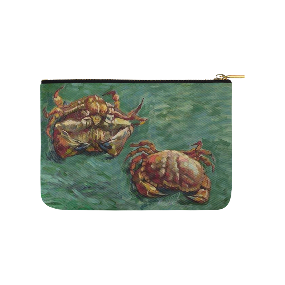 Van Gogh Two Crabs Nature Morte Fine Art Carry-All Pouch 9.5''x6''