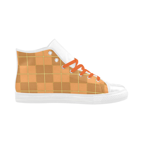 Natural Mosaic Aquila High Top Microfiber Leather Women's Shoes (Model 032)