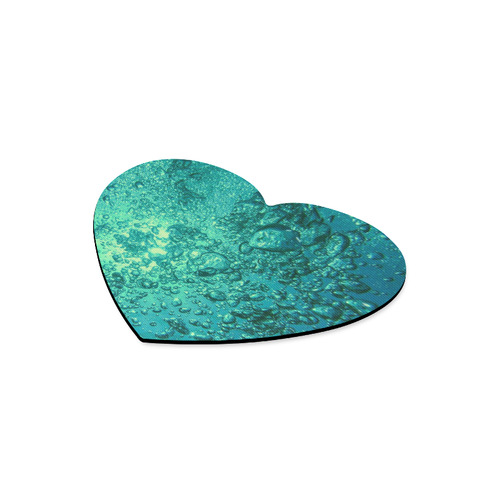 under water 3 Heart-shaped Mousepad