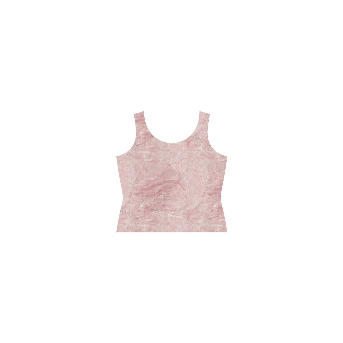 italian Marble, Rafaello Rosa, pink Sleeveless Splicing Shift Dress(Model D17)