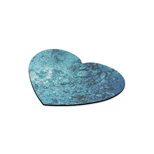 under water 1 Heart-shaped Mousepad