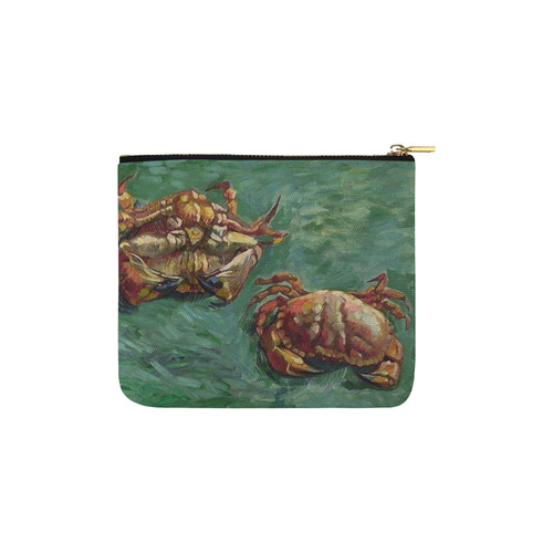 Van Gogh Two Crabs Nature Morte Fine Art Carry-All Pouch 6''x5''
