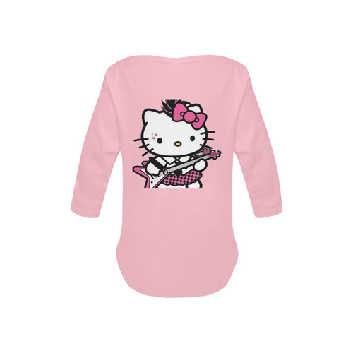hello-kitty-rocker-pink Baby Powder Organic Long Sleeve One Piece (Model T27)