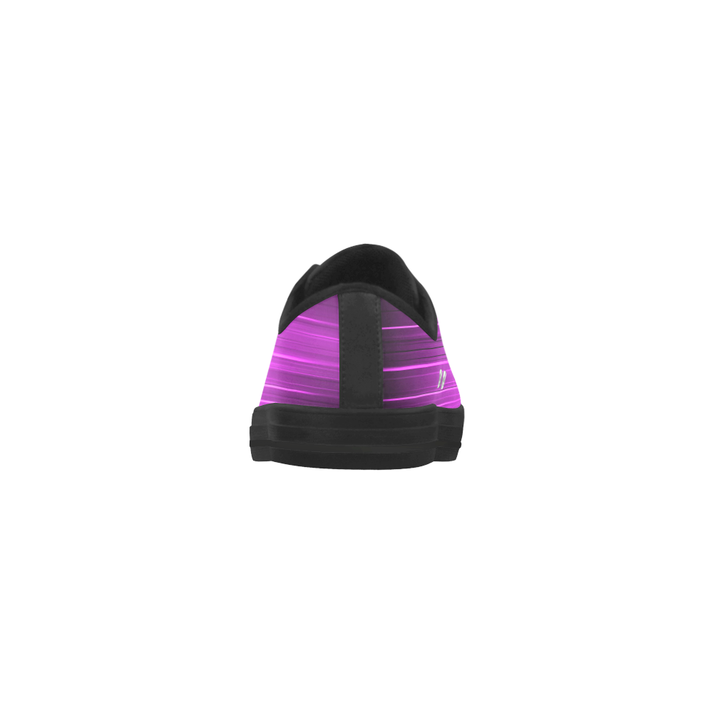 Electrified Static Purple Aquila Microfiber Leather Women's Shoes/Large Size (Model 031)