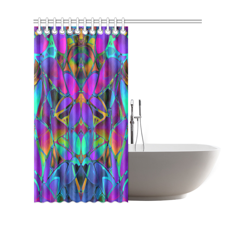 Floral Fractal Art G308 Shower Curtain 69"x70"