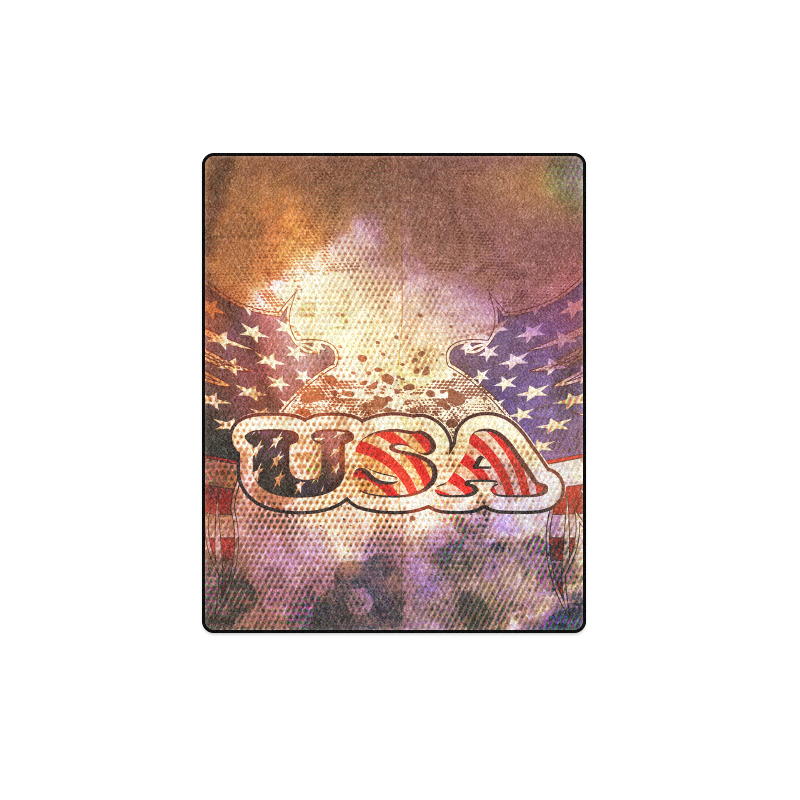 the USA with wings Blanket 40"x50"