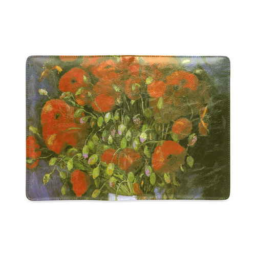 Van Gogh Vase Red Poppies Floral Fine Art Custom NoteBook A5