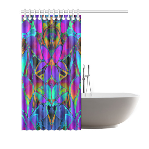 Floral Fractal Art G308 Shower Curtain 72"x72"