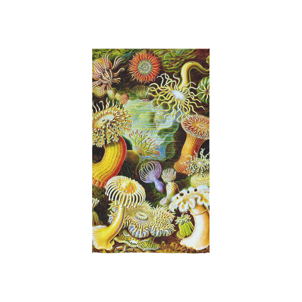Sea Anemones Ernst Haeckel Fine Art Custom Towel 16"x28"