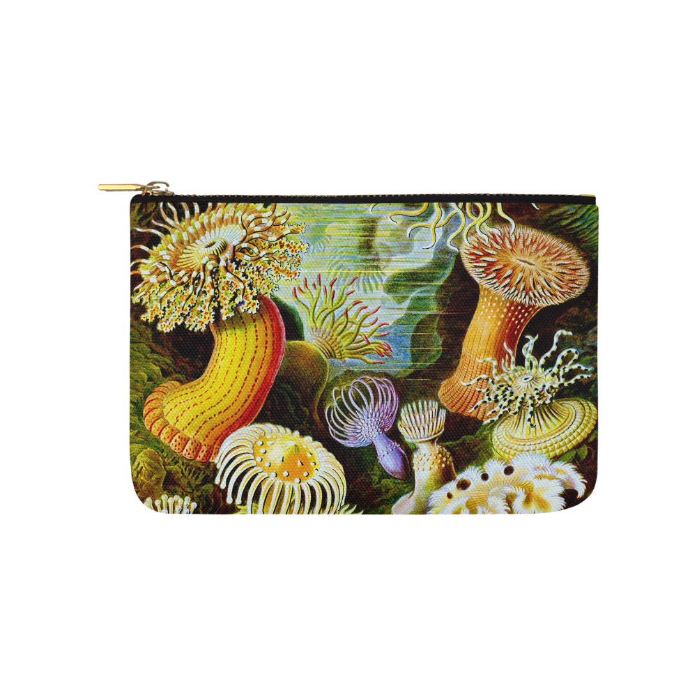 Sea Anemones Ernst Haeckel Fine Nature Carry-All Pouch 9.5''x6''