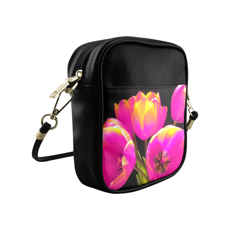 Colorful Tulips Sling Bag (Model 1627)