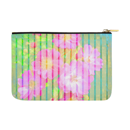 Colorful Flowers Carry-All Pouch 12.5''x8.5''