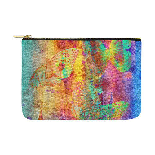 Colorful Butterflies Q Carry-All Pouch 12.5''x8.5''