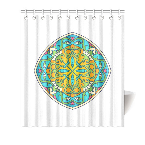Designers shower curtain with Mandala Art / colorful stylish Art. New in shop! Shower Curtain 66"x72"
