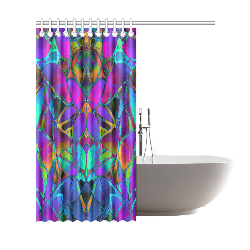 Floral Fractal Art G308 Shower Curtain 69"x72"