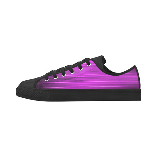 Electrified Static Purple Aquila Microfiber Leather Women's Shoes/Large Size (Model 031)