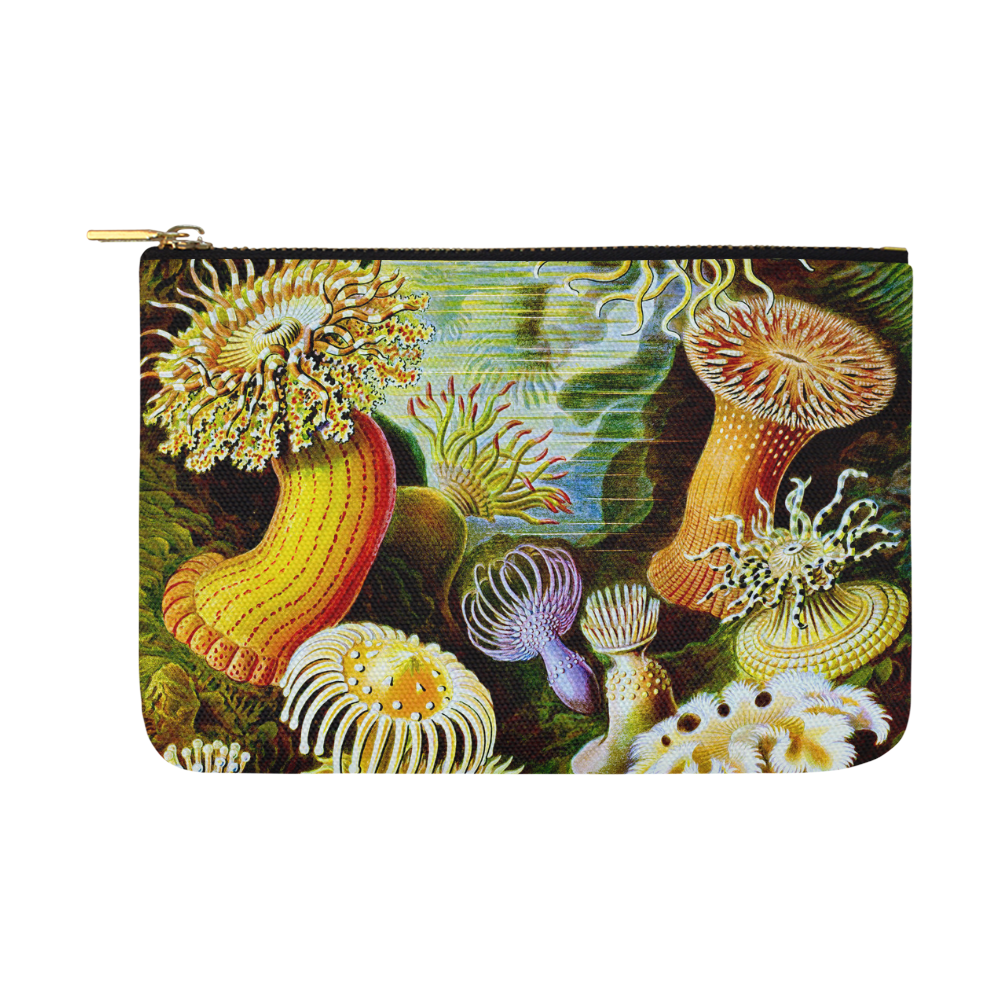 Sea Anemones Ernst Haeckel Fine Nature Carry-All Pouch 12.5''x8.5''