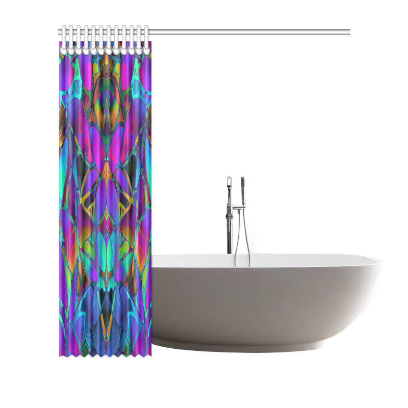 Floral Fractal Art G308 Shower Curtain 72"x72"