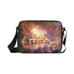 the USA with wings Classic Cross-body Nylon Bags (Model 1632)