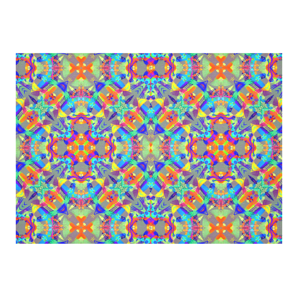 FunanimalsRainforestsw2016 Sarah 17 Cotton Linen Tablecloth 60"x 84"