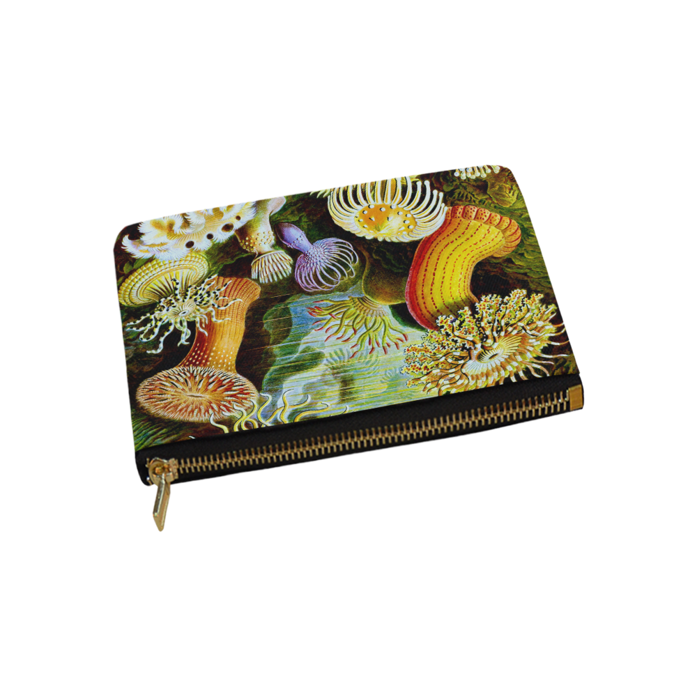 Sea Anemones Ernst Haeckel Fine Nature Carry-All Pouch 9.5''x6''