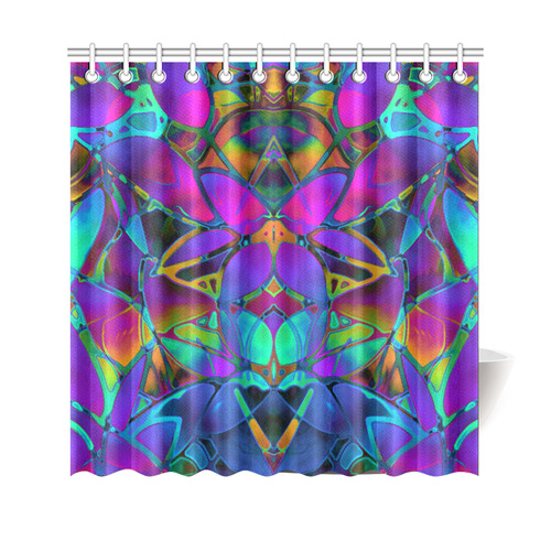 Floral Fractal Art G308 Shower Curtain 69"x70"