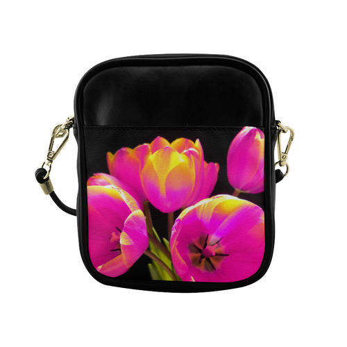 Colorful Tulips Sling Bag (Model 1627)