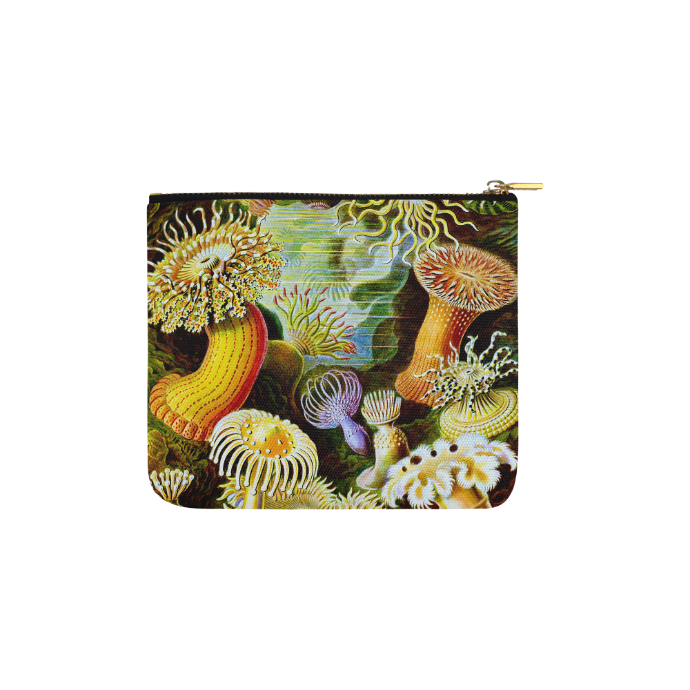 Sea Anemones Ernst Haeckel Fine Nature Carry-All Pouch 6''x5''