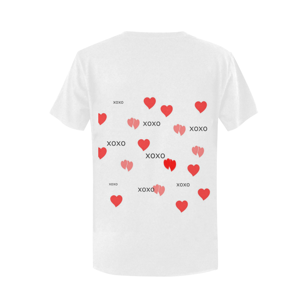 xoxo Women's T-Shirt in USA Size (Two Sides Printing)