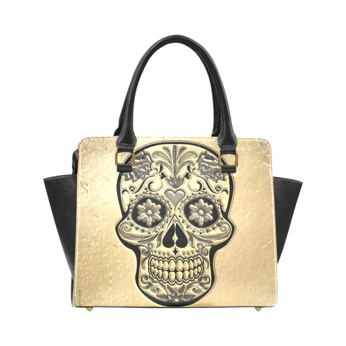 Skull 20161101 Rivet Shoulder Handbag (Model 1645)