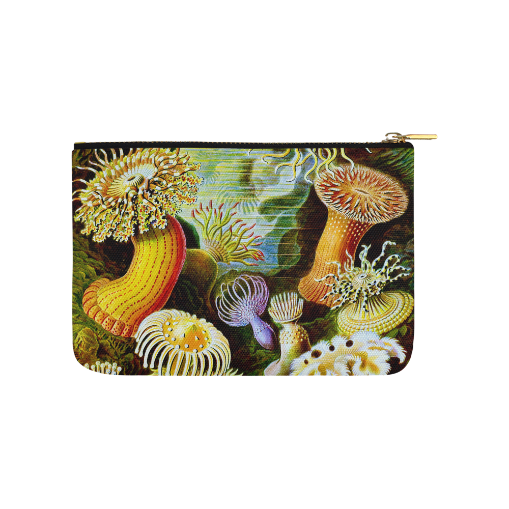 Sea Anemones Ernst Haeckel Fine Nature Carry-All Pouch 9.5''x6''