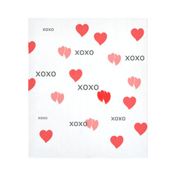 xoxo Cotton Linen Wall Tapestry 51"x 60"